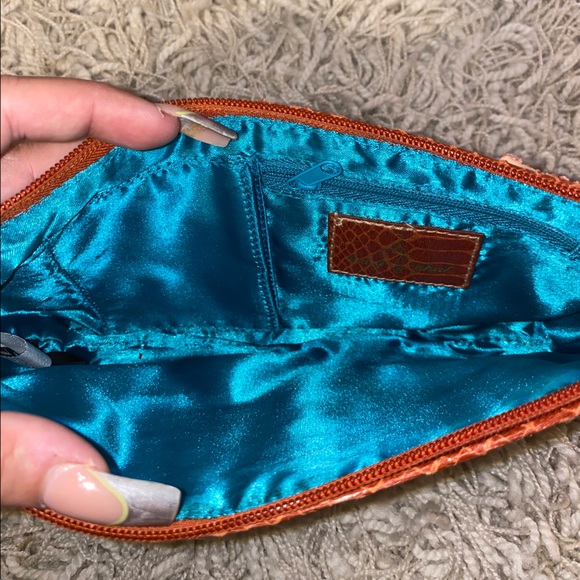 VINTAGE Baby Phat Shoulder Mini Bag - Copper & Turquoise - Picture 4 of 5